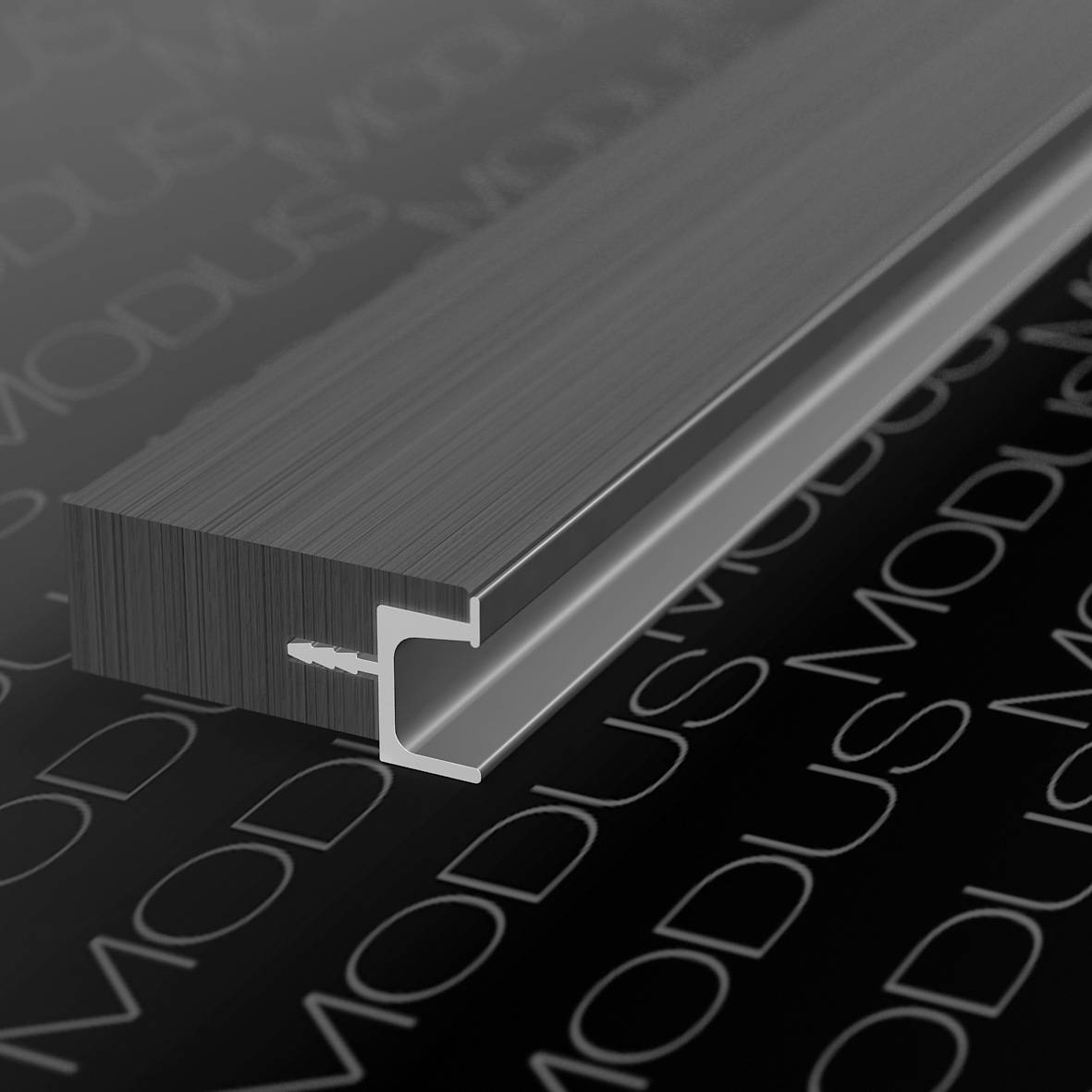  Ручка торцевая Торцевая врезная 5000мм Черный Алюминий Россия