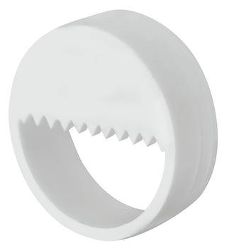 Врезной навес с зубчатым краем d=30мм белый Hafele 