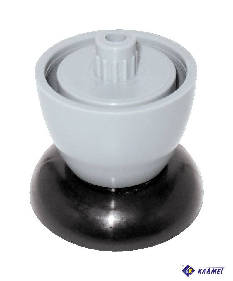 Опора ОР 40-02 40 мм серый+черный 