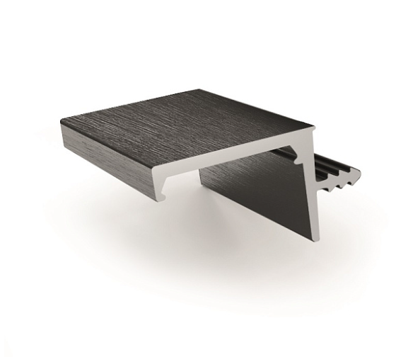 GOLA Ручка профильная  для верх.базы, под подсветку, врезная,для плиты 16 мм 5400 мм Черный Крац (Br