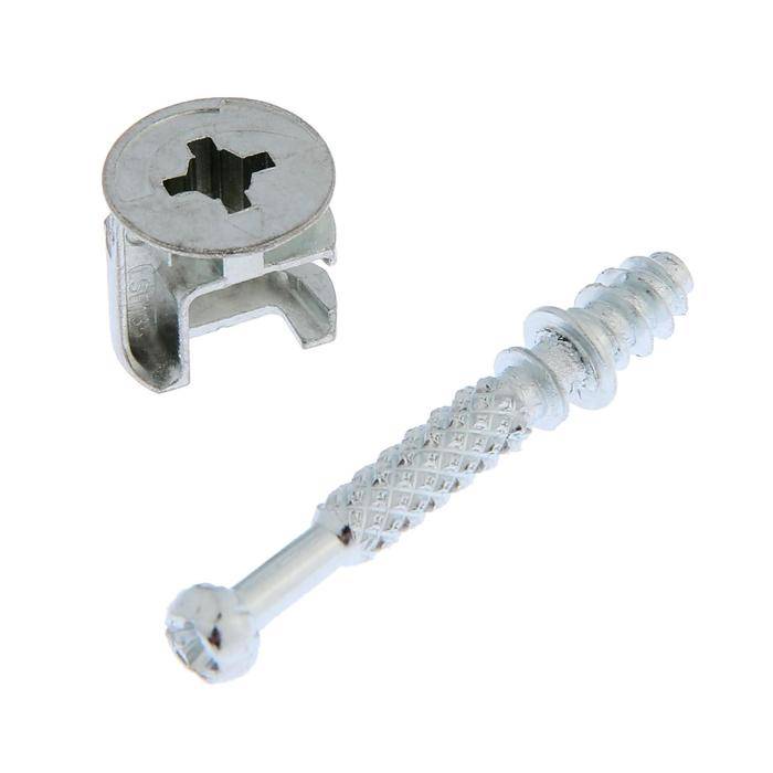 Эксцентрик S-16+стойка саморез i34 (MiniFix) для плит 16 мм Комсав