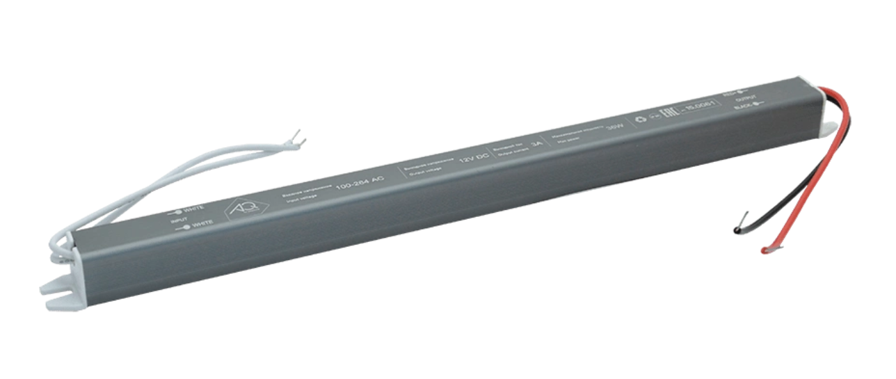 15.0062 Трансф. для светодиодов AQ Slim 220V 12V 60W 