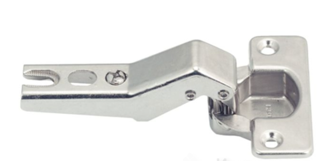 Петля 110 гр. 30 гр. (9 мм смежная) Hafele монтаж задвижением никель 312.04.500 (48/6) 