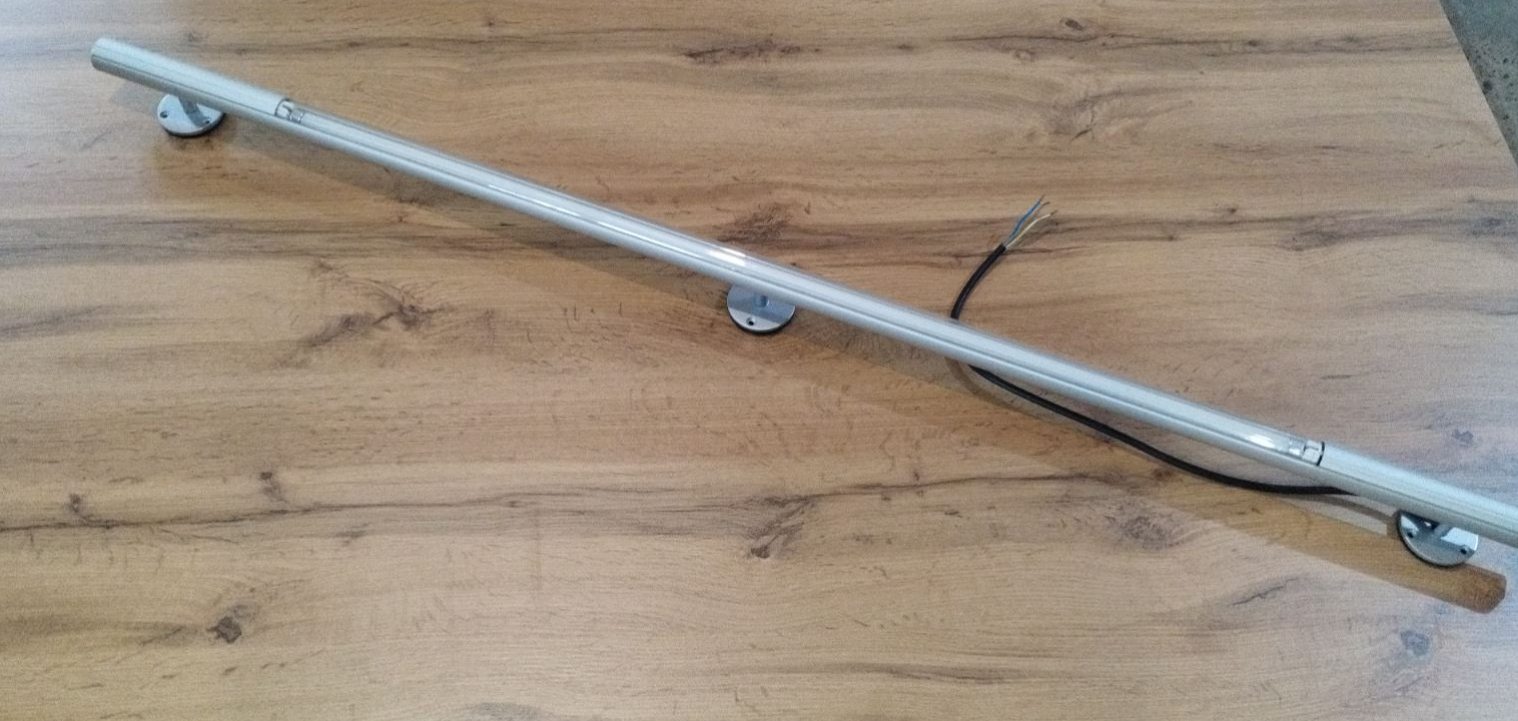 Штанга с подсветкой 1220мм/21W алюминий 