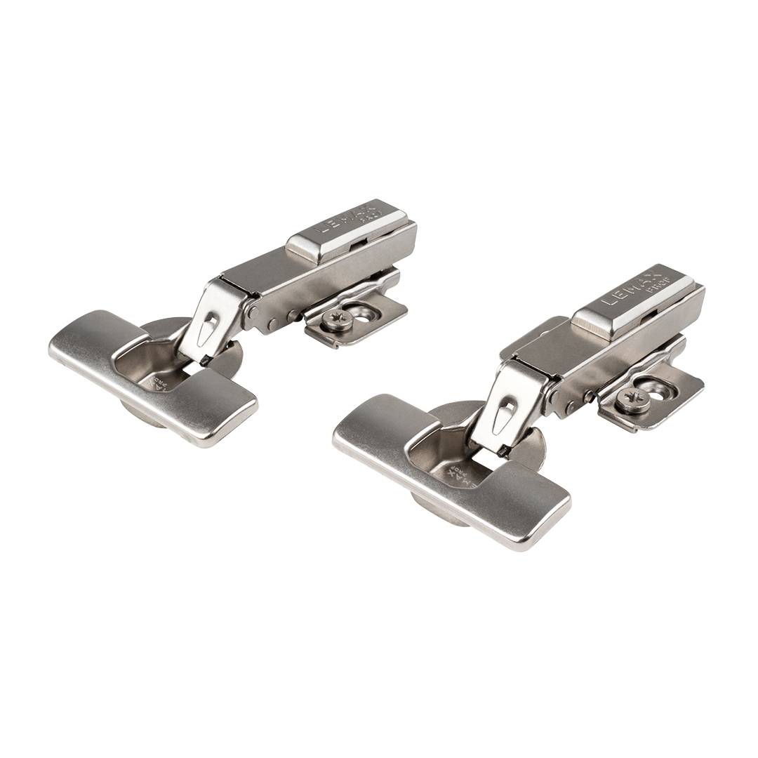 Петля 110 гр. Накладная LemaxProf Softly Clap (2шт) с/довод Clip-On никель 3D 