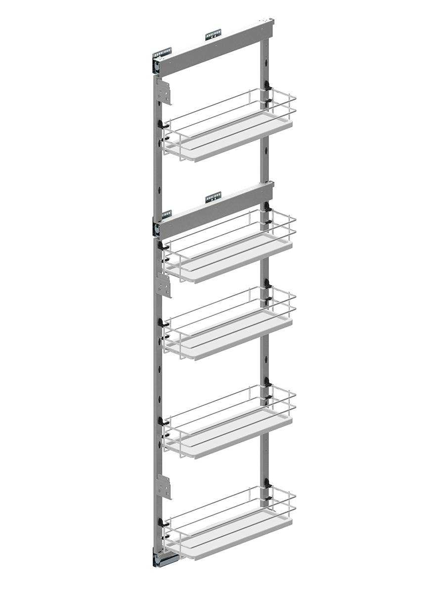 Выдвижная колонна 200 мм бок. крепл. Хром/Белый WE27.5339.08.374 REJS 