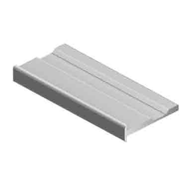 Хром матовое NOVA Рамка горизонтальная узкая Анодир. для 16 мм 5,4 м 