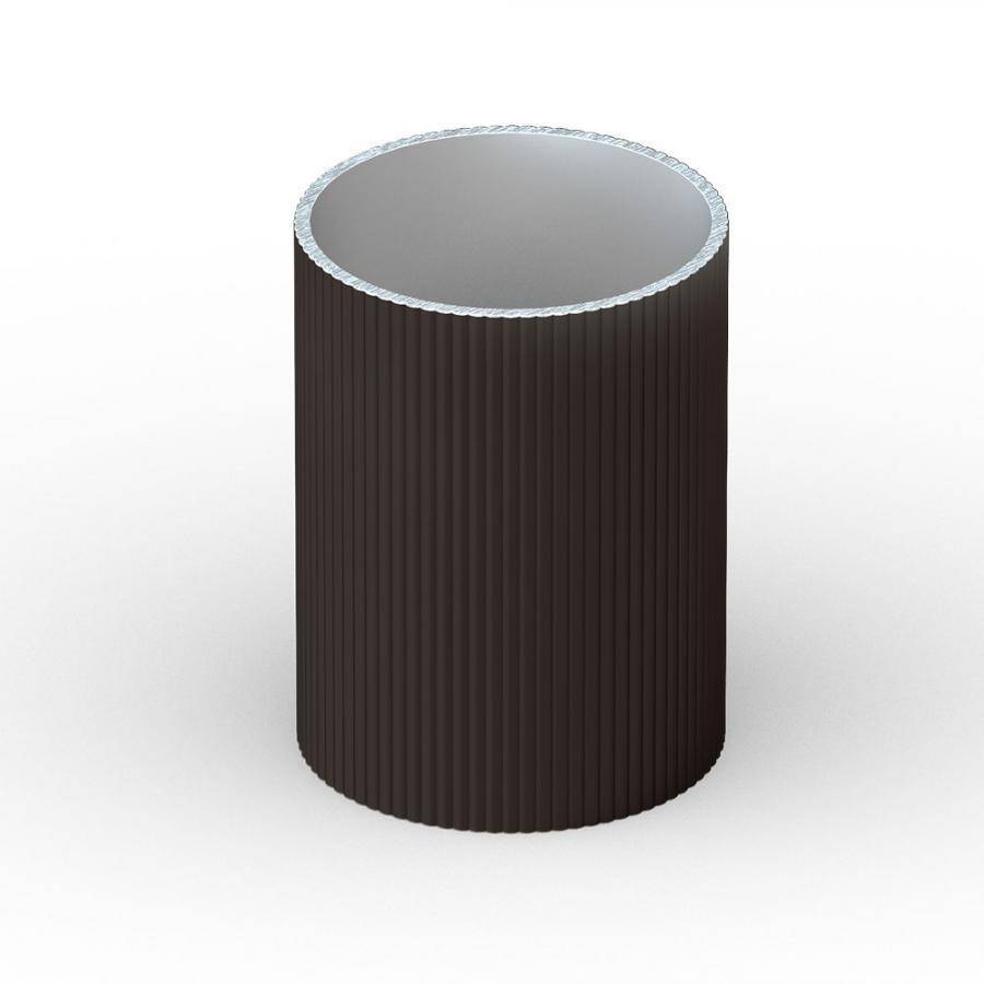 Опора для стола круглая рифленая венге глянец 