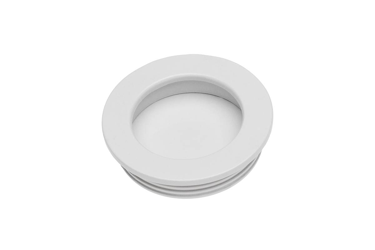 UZ-00В224-10 Ручка врезная 35 мм Белый Металл GTV