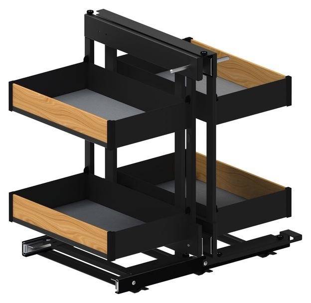 Магический уголок 1 000 мм Левый Черный/Дуб WE35.0035.12.C74 REJS 