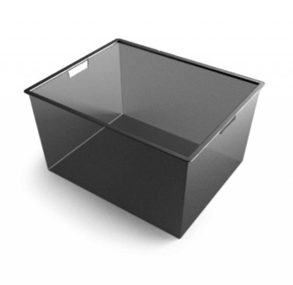 Корзина мелкосетчатая на 3 рельса Черный 527х427х285 мм 