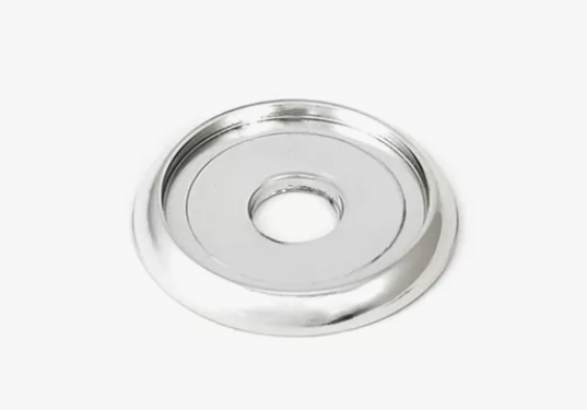 Шайба декоративная торц. 25х29 для трубы d=25 серый металлик REALL 