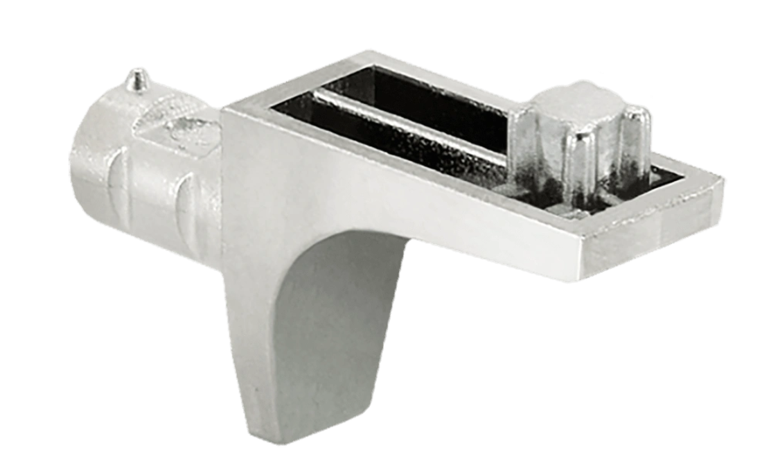 05.0039 Полкодержатель угловой со штырем металл Shelf 01 AQ  никель 