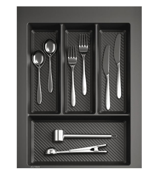 13.0070 Лоток для столовых приборов 400мм Графит Tray 350х490мм AQ 