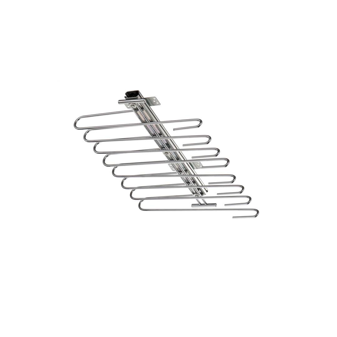 Держатель для брюк выдвижной верхнего крепления 435x325x80 мм хром 011а-RU