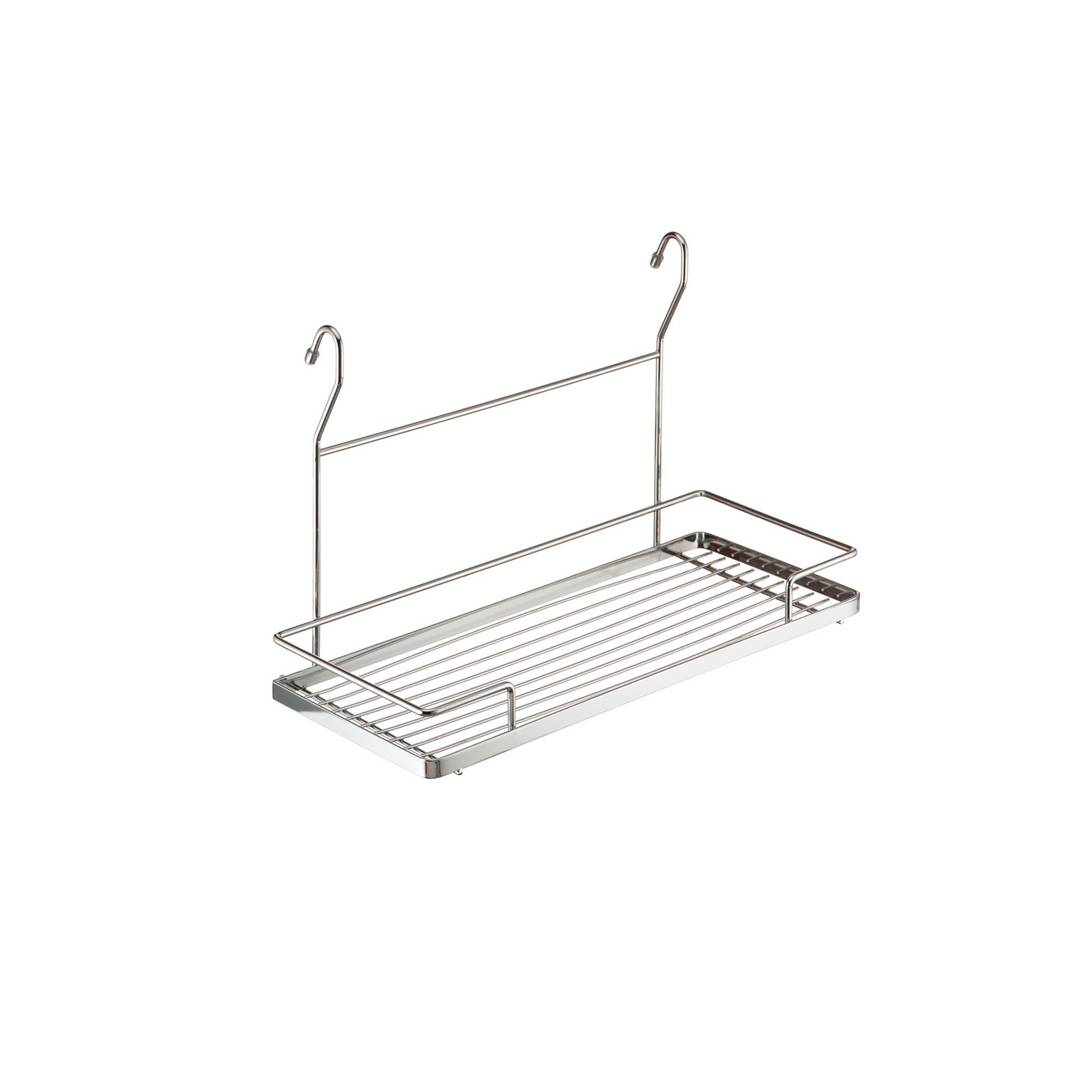 Полка одноярусная большая 450х210х300 мм хром YJ-G214A Lemax