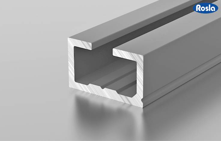 Алюминиевый профиль Росла С 1-13 серый 3 м 