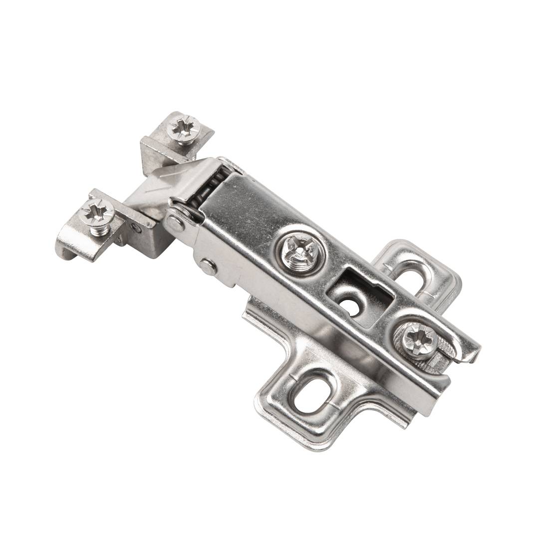 Петля для Ал. рамок 110 гр. Смежная LemaxProf с доводчиком Clip-On никель +планка 