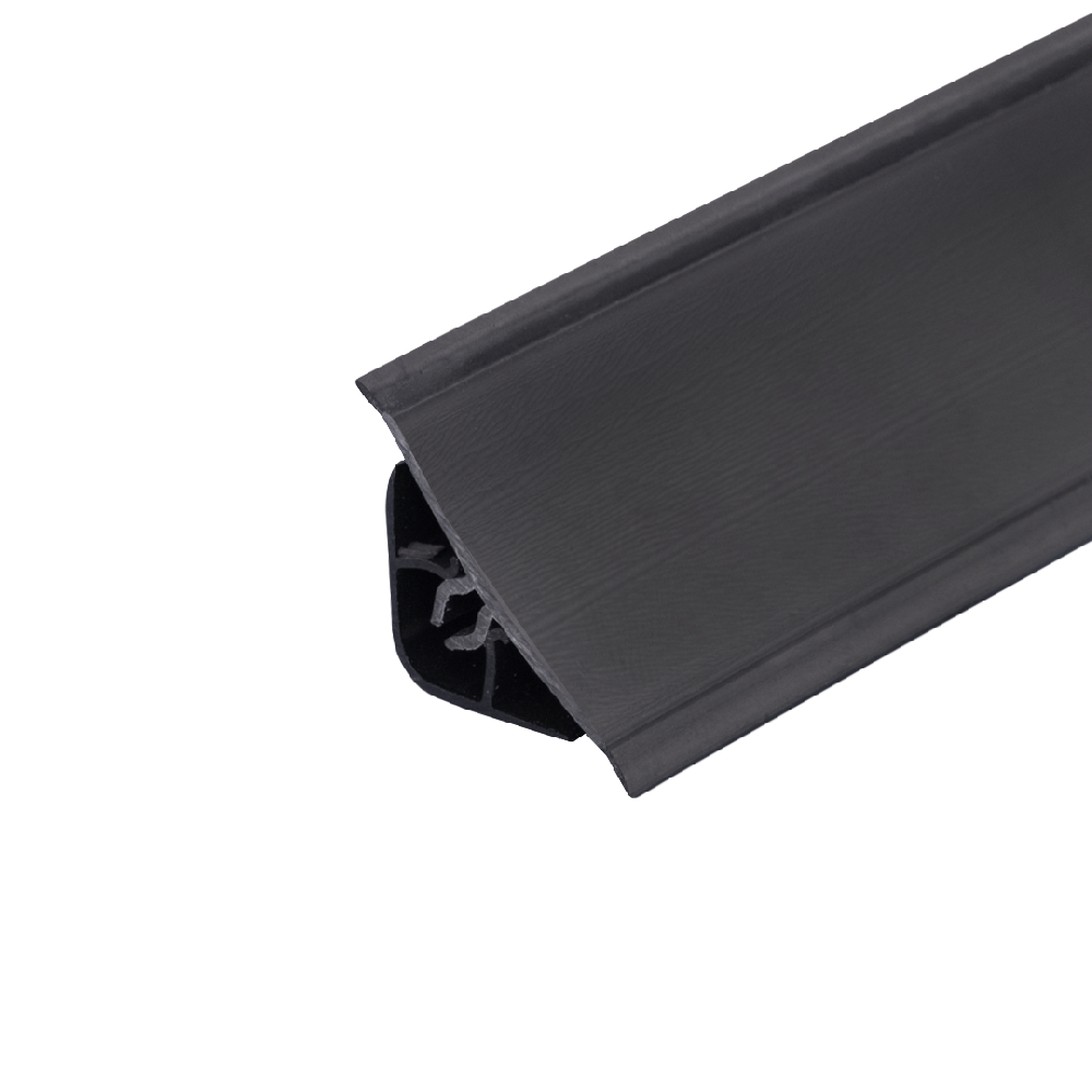 Плинтус Черный Матовый 2646 L - Дженерик Эконом - 3 000мм пластик Рехау 