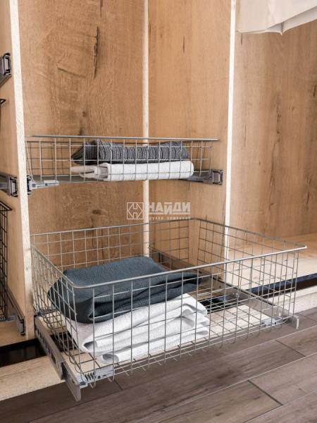 Корзина сетчатая 190х350х500мм металлик серебристый Найди