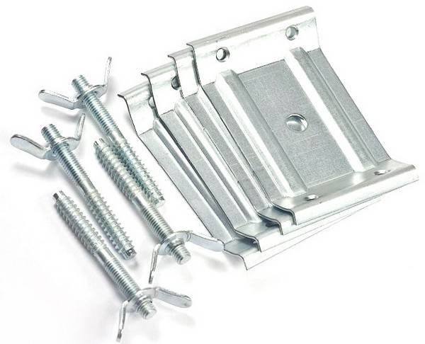 Стяжка для стола Россия (комп. на 1 стол - скрепа стола, винт-шуруп, гайка-барашек) 