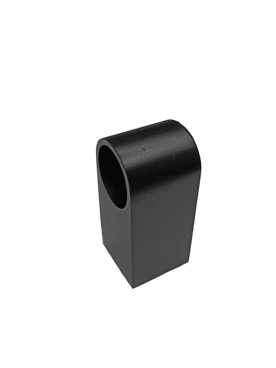 Держатель рейлинга прямой простой черный TE07.0004.14.799 REJS 