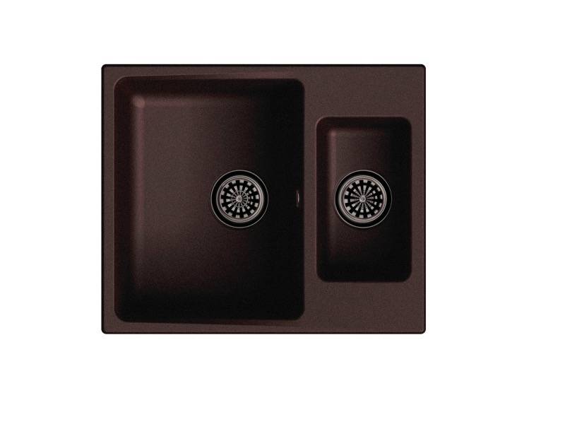 Мойка Gerd 60K Шоколад 600х500х200мм прямоугольный 1,5 чаши Ewigstein 60K 