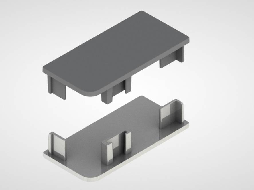 Заглушка Левый+Правый Серебристый матовый Rehau 13396891011 