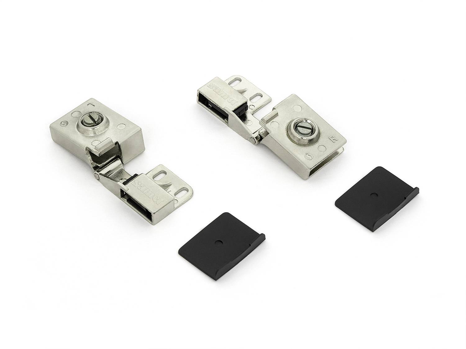 Петля для стекла 180 гр. Вкладная Samet Maksan никель 103051 