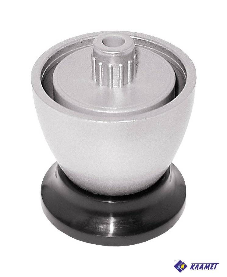 Опора ОР 41-КЧ 40 мм матовый хром+черный 