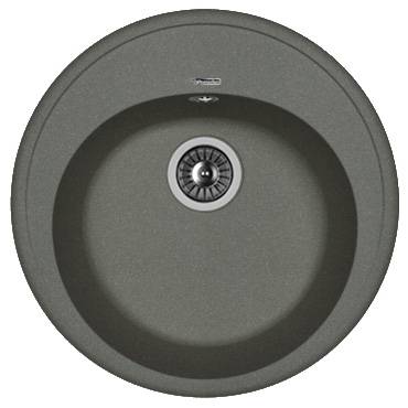 Мойка Лотос 510 Черный 510х510х200мм круглый 1 чаша Florentina 20.290.B0510.102 