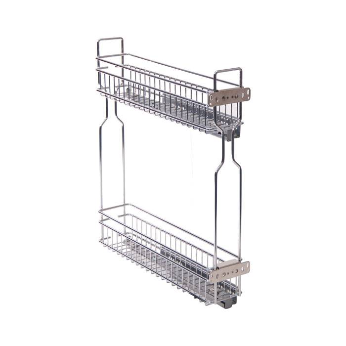 Бутылочница 2 яруса 150 мм бок. крепл. правый хром с доводчиком LS2/150IR/D-E3 Lotti