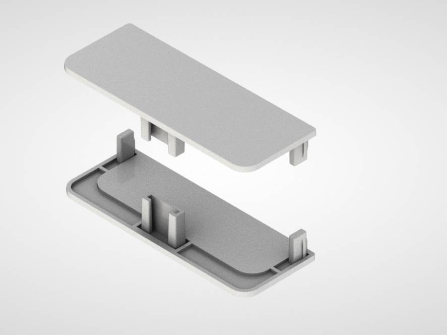 Заглушка Левый+Правый Серебристый матовый Rehau 13396931011 