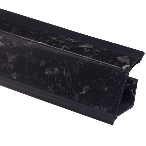 Плинтус Гранит черный 34М WAP118 - 4 200мм пластик Rehau 