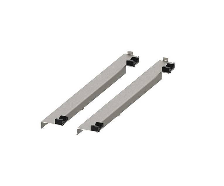 Переходник боковой левый для направляющих  Hettich Quadro V6 L-450 металл лак серебро REJS 