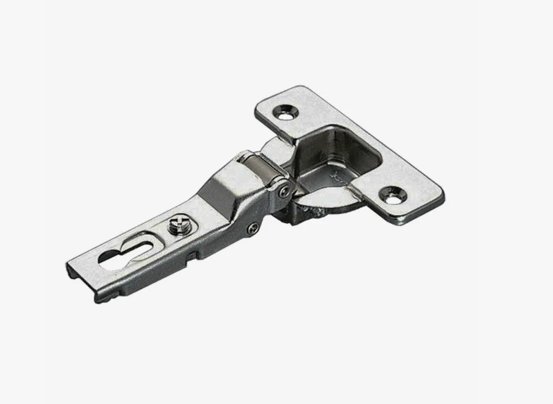 Петля 90 гр. Накладная для холодильника (с пруж) никель КА1060092 