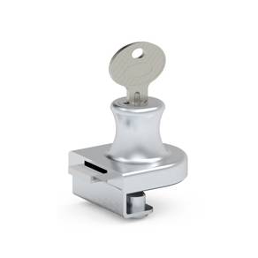 Замок 021 на одностворчатую дверь хром 