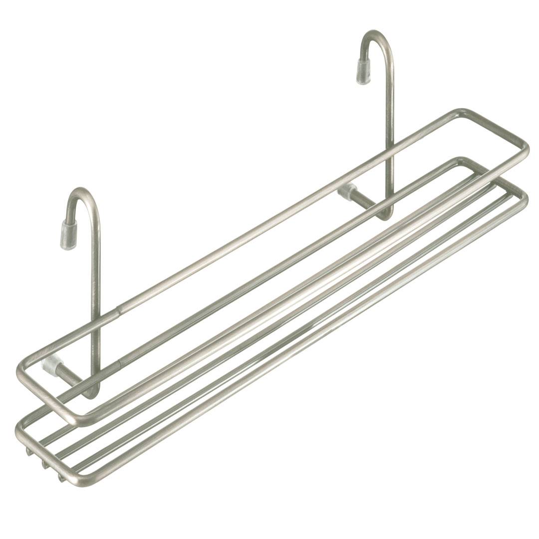 Полка одноярусная для специй 358х105х100 мм никель матовый MX-062 NM Lemax