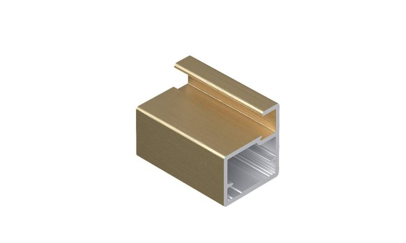 Профиль фасадный Aristo 832 (F1-31) Золото Крацованое (Brash) 5,4 м (профиль рамочный узкий) 