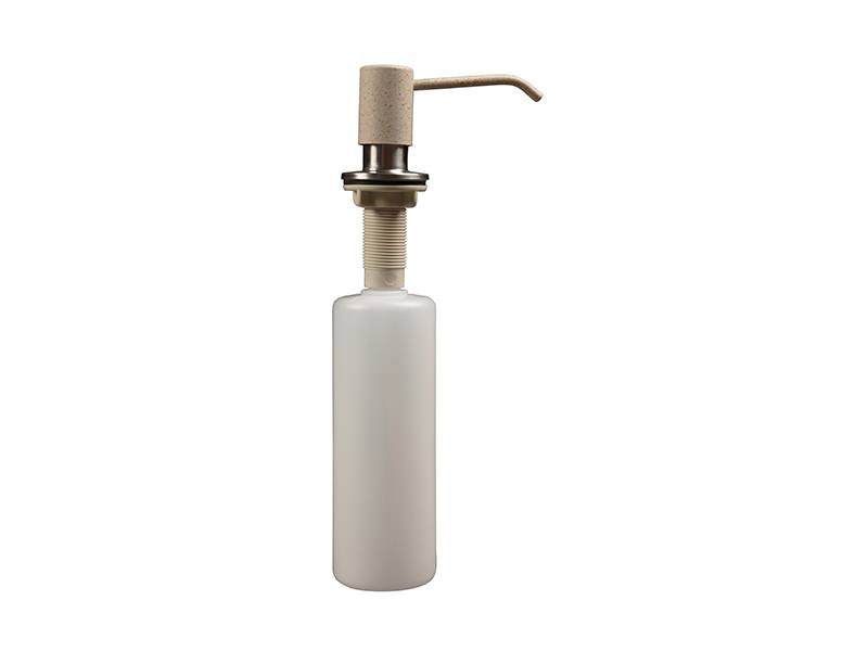 Дозатор для жидкого мыла  320 Бежевый с колбой в столешницу GranFest 