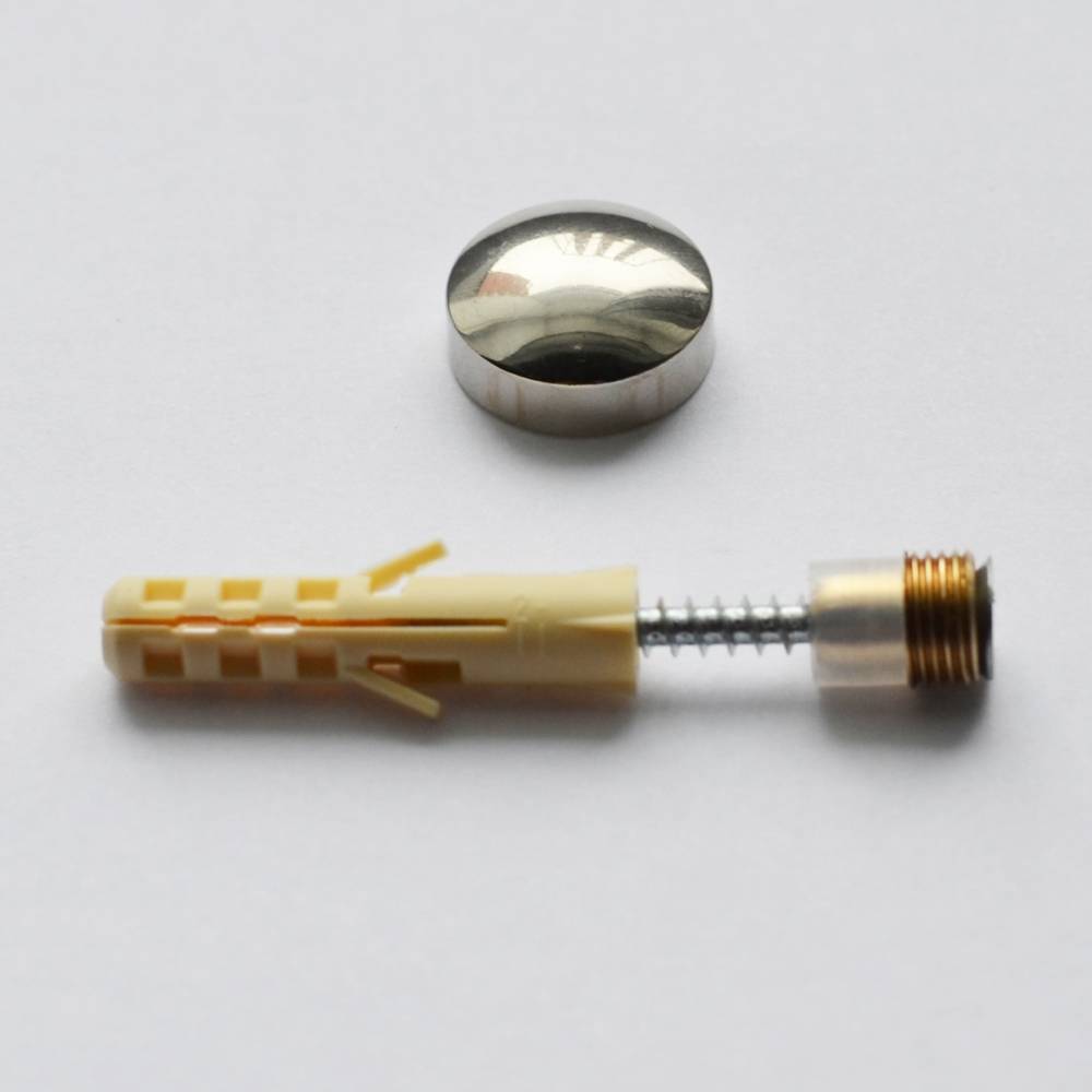 Зеркалодержатель со сверлением Хром D=13 (4шт) хром Китай 