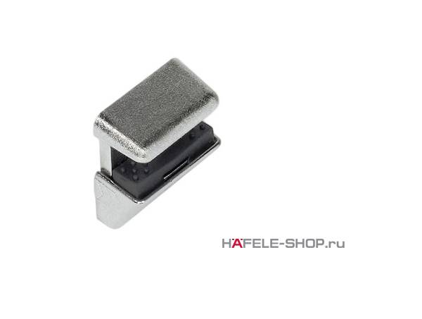 Полкодержатель 282.13.600 для стекл. полок никель матовый Hafele 