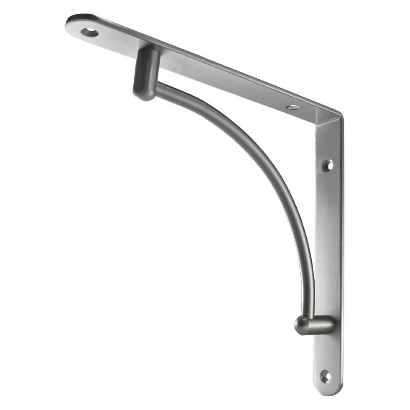 Кронштейн дугообразный вогнутый Китай 220х220 инокс 