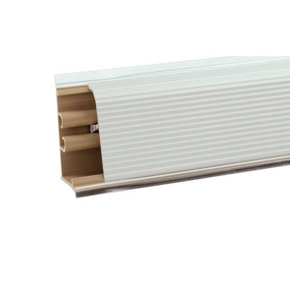 Плинтус Рифленый гнутый - LB 37 Рафината 740 - 3 000мм алюминий Korner 