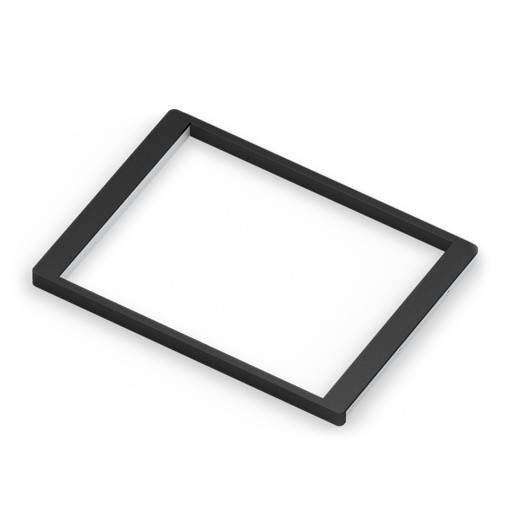 Рамка для корзин выдвижная Темное дерево/металлик серия 460 L=607 