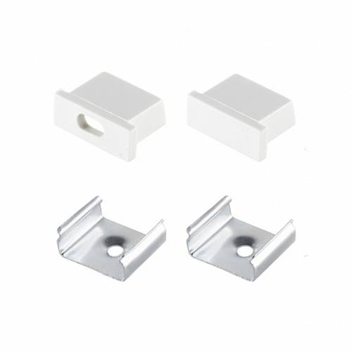 Заглушка для профиля LR37, LR39 с крепежом (2 заглушки и 2 крепежа) 