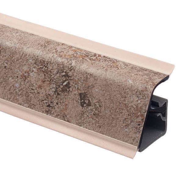 Плинтус Тренто бежево-серый 214М WAP118 - 4 200мм пластик Rehau 