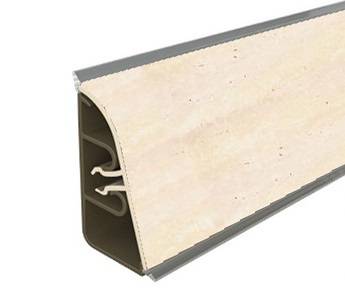 Плинтус Травертин Римский 109М, 2580/S АР740 - 4 200мм пластик Termoplast 