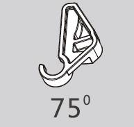 16265 Ограничение угла раскрытия до 75 гр Top Stay SQ Push SQW75 DTC 
