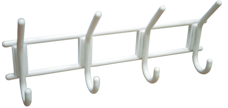 Крючок Белый Пластик Металлист 4-Х КРЮЧКОВАЯ ВЕШАЛКА